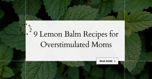 9 lemon balm recipes like fresh lemon balm tea for overstimulated moms.