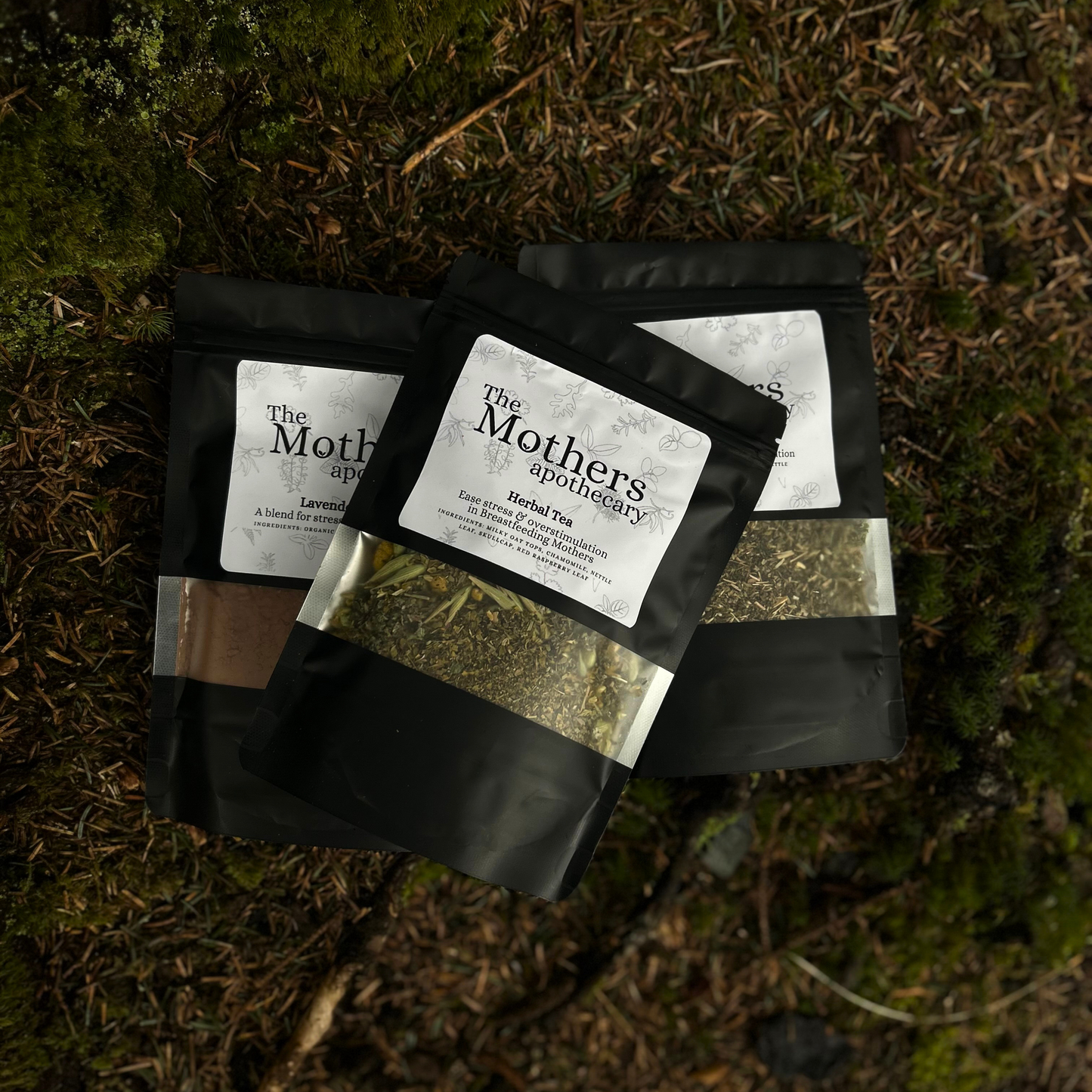 a collection of teas designed to ease overstimulation, anxiety, and mental fatigue.